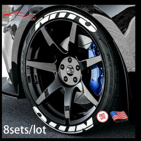 Tire Stickers Nit W White Nitto Nt Tire Lettering Kit