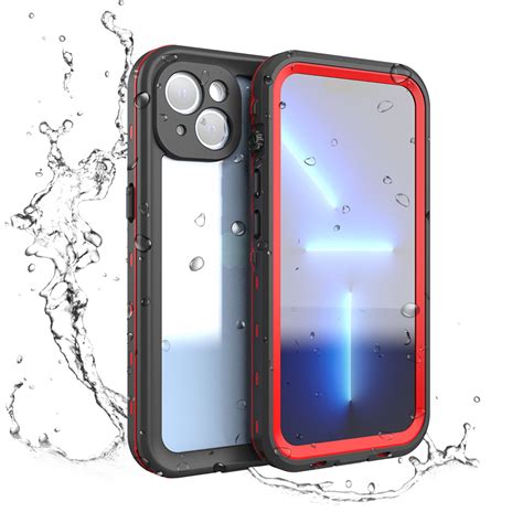 ELEHOLD Rugged Waterproof Case For IPhone 15 6 1 Inch Built In Screen