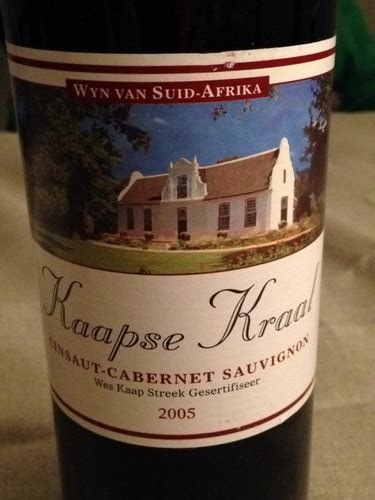 Kaapse Kraal Cinsaut Cabernet Sauvignon Vivino Australia