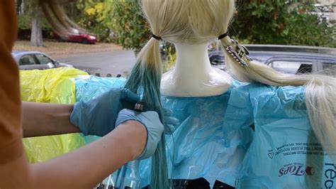 How To Dye A Synthetic Wig Fw Ink Method Youtube