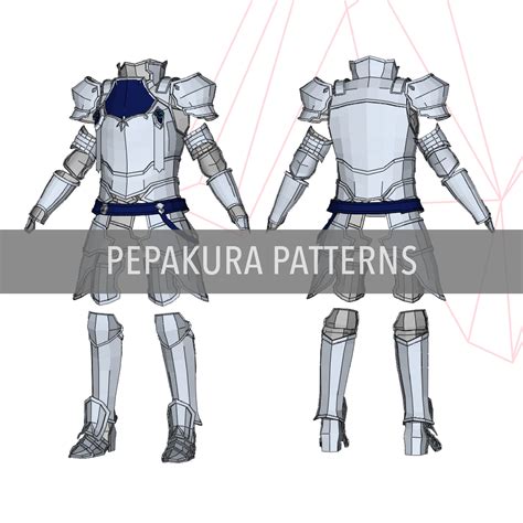 Knight Cosplay Armor Template Larp Plate Armor Pepakura Navaro