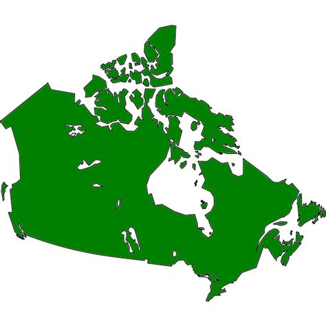 Map of Canada vector image | Free SVG