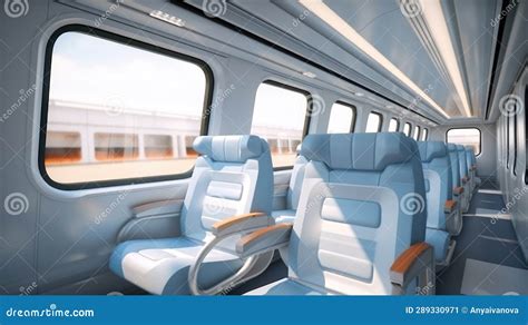 A View of the Inside of a Passenger Train. Stock Image - Image of view ...