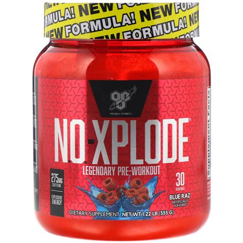 Bsn N O Xplode Legendary Pre Workout Blue Raz Lbs G Iherb