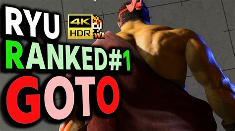 SF6 Goto Ryu Ranked No1 2024 02 26 VS Guile Sf6 4K Street Fighter 6