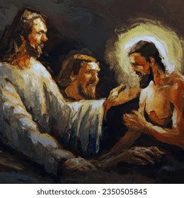 Oil Painting Artistic Image Jesus Healing AI-generated image 2350505845 | Shutterstock