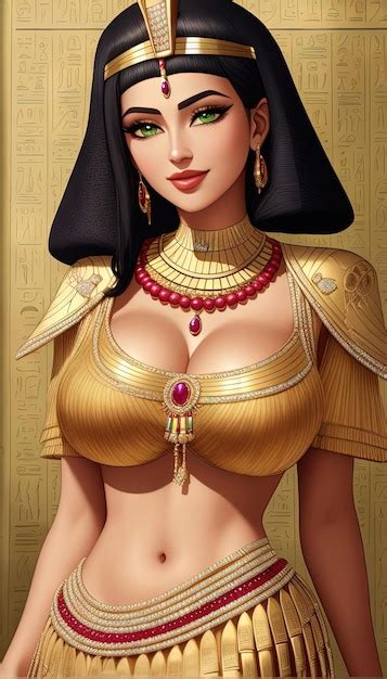 La Reina Egipcia Cleopatra Antiguo Egipto Fondo Mujer Hermosa