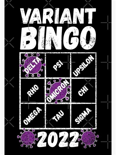 Variant Bingo 2022 A Covid 19 Variant Bingo Card With Two Variants