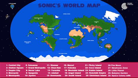 Sonic The Hedgehogs World Map Rsonicthehedgehog