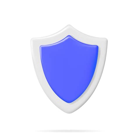 Premium Vector 3D Shield Icon Isolated