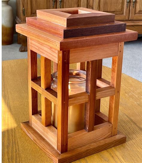 Handcrafted From Cedar This Rustic Chic Lantern Will Be The Center Of Attention As It