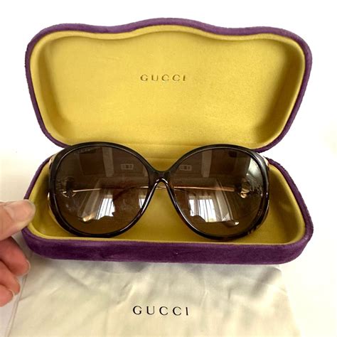 Gucci Gg Tortoise Sunglasses With Gold Trim Gem