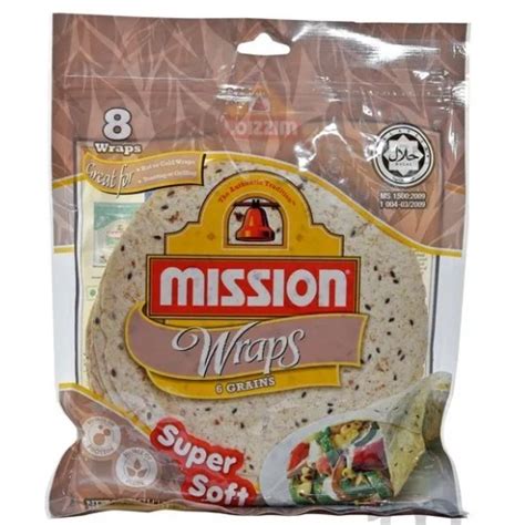 Mission Wraps Tortilla Potato Original Garlic Onion Chive Grains