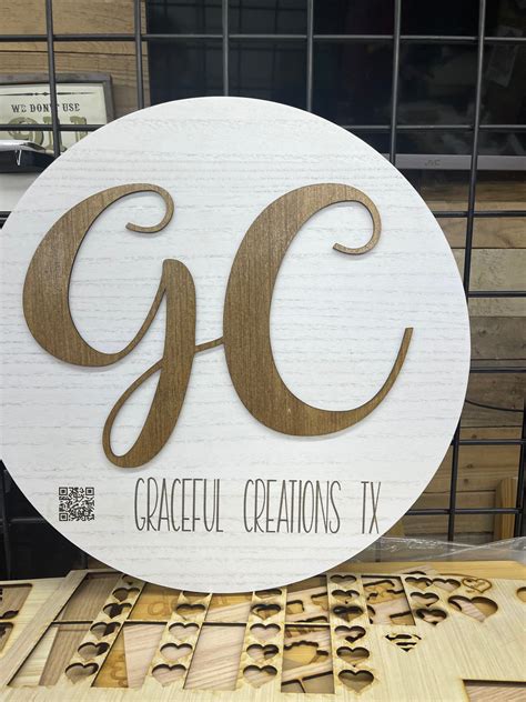 Custom Business Wooden Sign – Graceful Creations TX