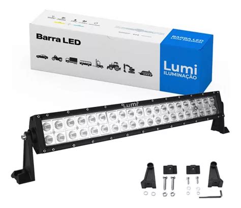 Refletor Holofote Luminaria Barra W Leds Farol Cor Da Carca A