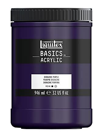 Liquitex Basics Acrylic Paint 32 Oz Jar Dioxazine Purple