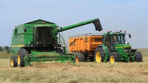 Grass Seed Threshing With A John Deere2264 JD 6610 YouTube