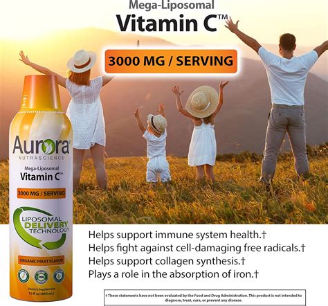 Aurora Nutrascience Mega Liposomal Vitamin C Mg Per Serving Oz