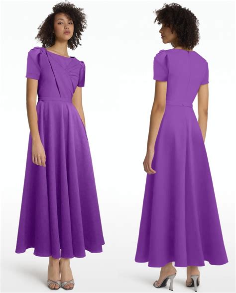 Kate Middleton S Safiyaa London Cecilia Lilac Midi Dress