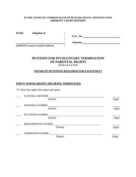 Pdf Petition For Involuntary Termination Of Parental Dokumen Tips