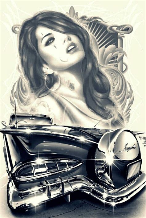 Lowrider Art Chicano Art Chicano Drawings