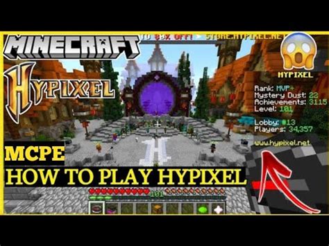 How To Play Hypixel MCPE Minecraft Pocket Edition YouTube