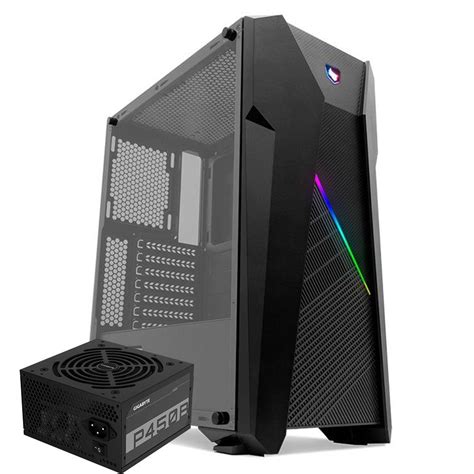 Pichau Kit Upgrade Gabinete Pichau Kronen RGB Fonte Gigabyte 450W