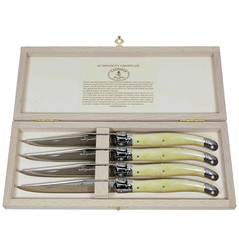 Laguiole Steak Knives Forks Mm Black In Box Kom Amsterdam