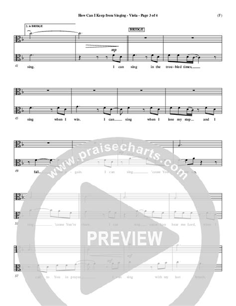 How Can I Keep From Singing Viola Sheet Music Pdf Matt Redman