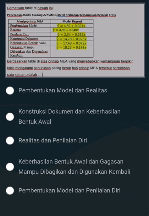 Perhatikan Table Di Bawah Ini Penerapan Model StudyX