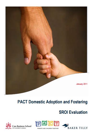 Pact Domestic Adoption And Fostering Sroi Evaluation Social Value Uk