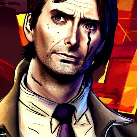 David Tennant Portrait Borderlands Tales From The Stable Diffusion