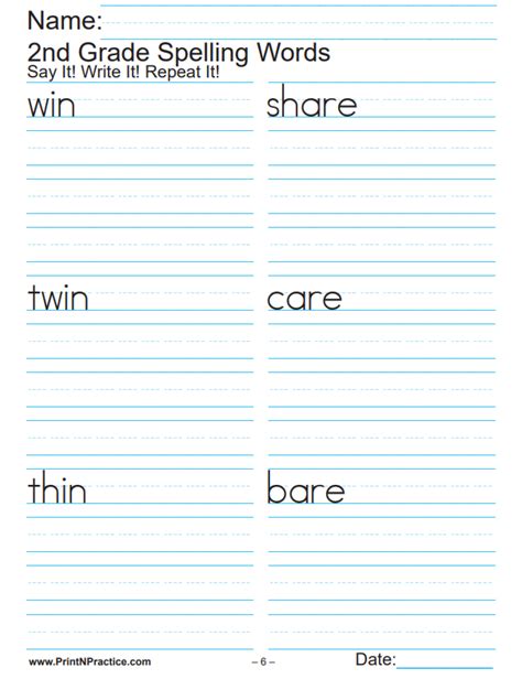 Second Grade Worksheets ⭐ Math Reading Phonics Spelling Worksheets Library