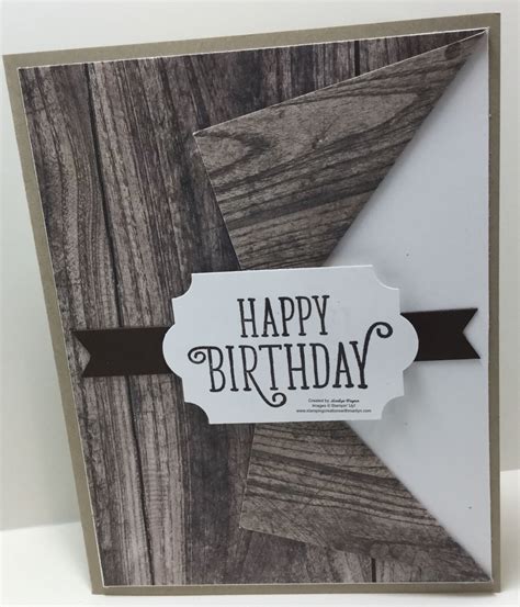 Masculine Wood Birthday Card Stamping Creations With Marilyn St