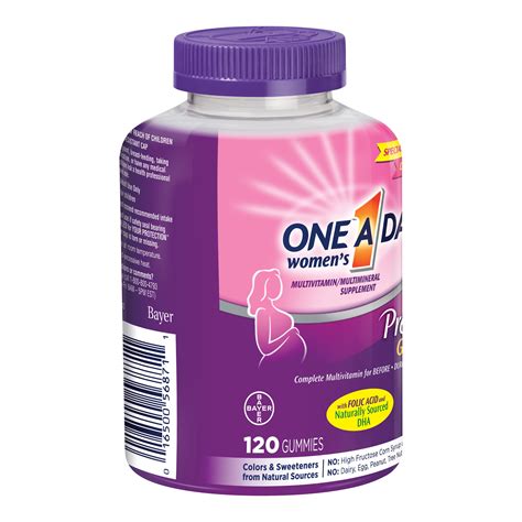 One A Day By 60 Women S One A Day Prenatal Gummies Count