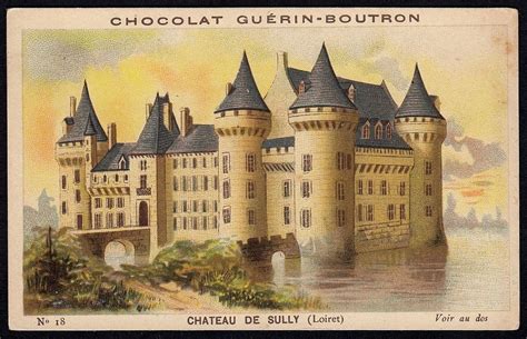 French Tradecard - Chateau de Sully | Castle estate, Famous castles ...