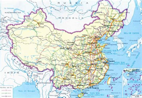 Detailed road map of China. China detailed road map | Vidiani.com ...