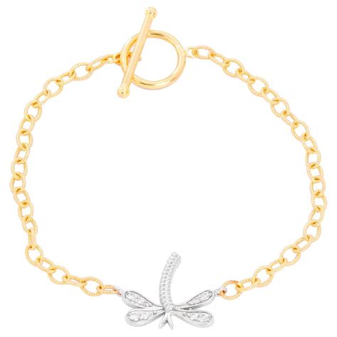 Diamond And Gold Dragonfly Bracelet For Sale At 1stdibs White Gold