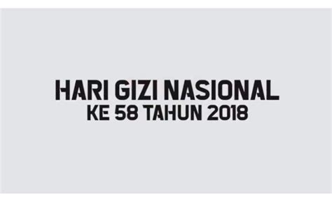 Tau Gak Sih Kenapa Hari Gizi Nasional Diperingati Setiap 25 Januari