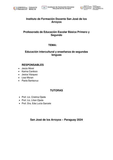 Educación Intercultural y Enseñanza de Segundas Lenguas Iris uDocz