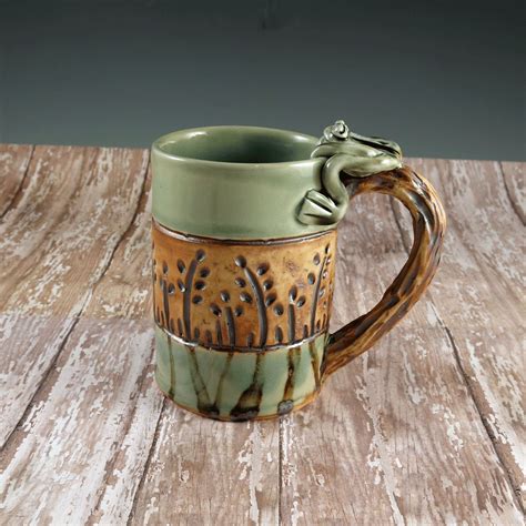 Pottery Mug Handmade Ceramic Tea Mug Coffee by Botanic2Ceramic