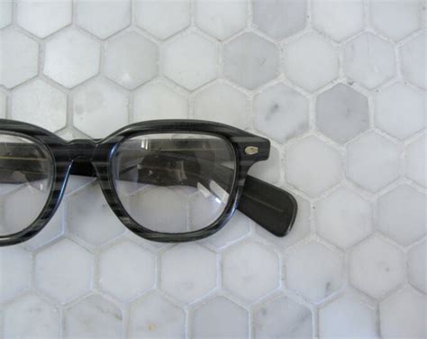 1950s 1960s Eyeglasses Mens Horn Rim Glasses Unisex Eyewear Etsy