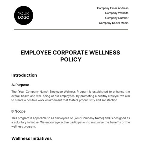 Wellness Policy Template Prntbl Concejomunicipaldechinu Gov Co