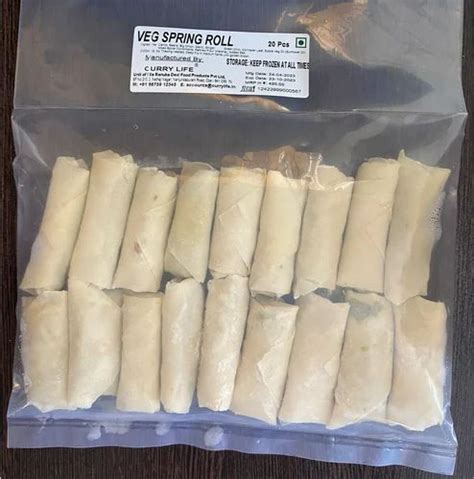 Curry Life Frozen Veg Spring Rolls At ₹ 6piece Frozen Foods In Coimbatore Id 2851204241891