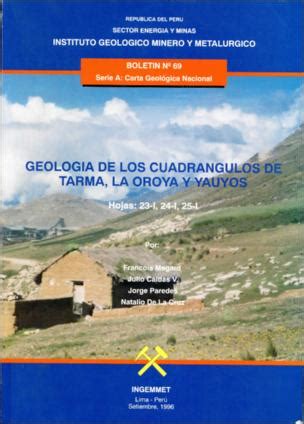 Repositorio Institucional Ingemmet Geolog A De Los Cuadr Ngulos De