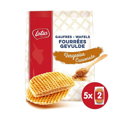 Lotus Gaufres Fourrées Vergeoise 5 x 2 Pièces 310 g Carrefour Site