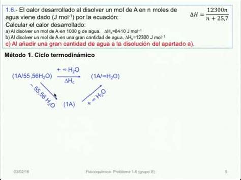 Problema Calculo Del Calor De Disoluci N Youtube