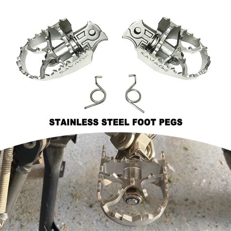 R Gs R Gs Stainless Steel Foot Pegs Footrest Footpegs Foot Rest