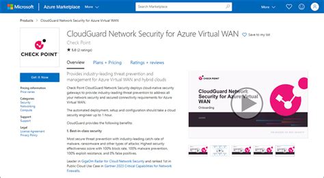 Cloudguard Network Security For Azure Virtual Wan Check Point Software