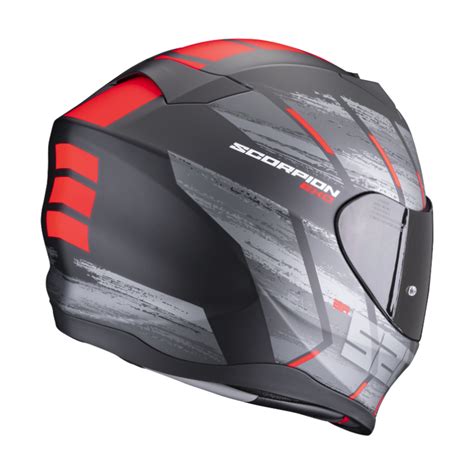 Casco Scorpion Exo Evo Air Maha Negro Mate Rojo